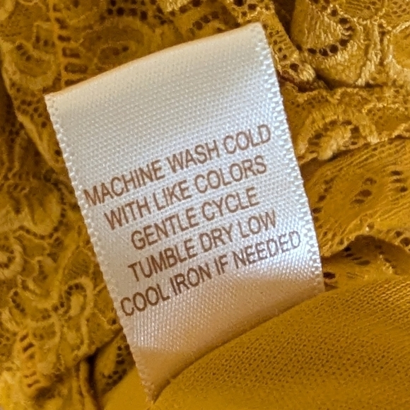 🌼 Liberty Love Mustard Lace Sleeveless Swing Dress – XL Golden Goddess Vibes - Picture 8 of 8